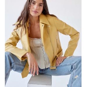 UO Faux Leather Moto Jacket